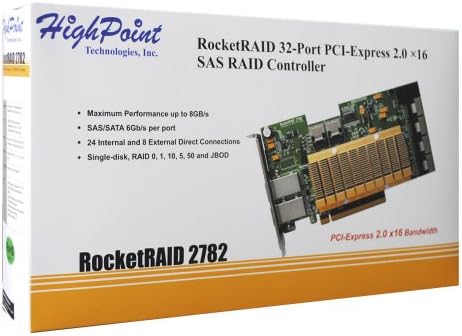 Highpoint Rocketraid 2782 PCI-E X16 SAS/SATA 6GB/S RAID kontroler
