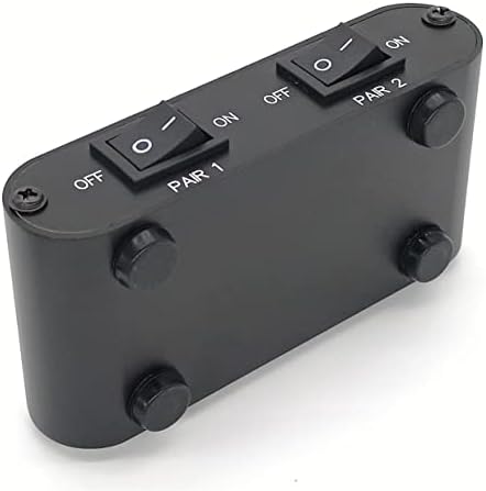 LYSLDH Dvosmjerni audio kutija za preklopnik za odabir zvučnika za stereo zvučnike, kombinirani multi zona A B zvučni prekidač