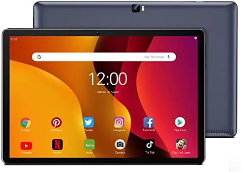 Tablet 10 inčni, Android 11 tablet PC, 64 GB ROM 1TB EXPAND, IPS HD zaslon osjetljiv na dodir i dvostruki zvučnik, baterija