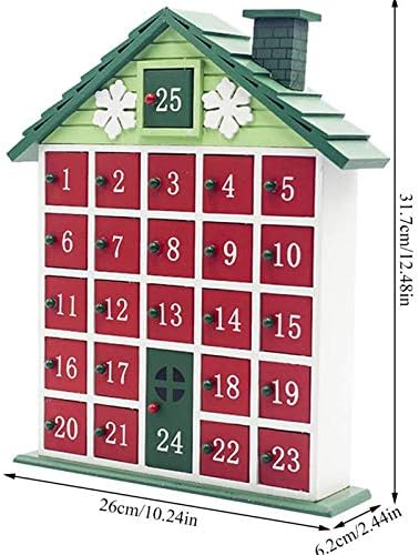 Božićni adventski kalendar s odbrojavanjem kalendar kutija za božićni kalendar za uređenje doma Slatki Adventski kalendar