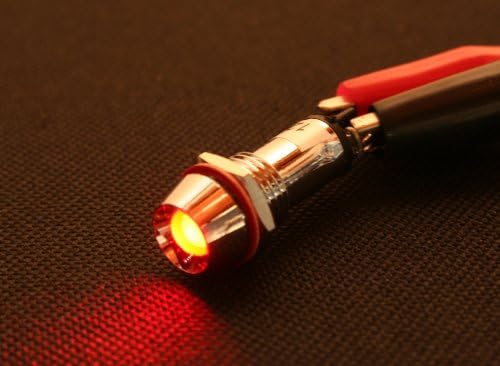 Ispitna svjetla 12VDC, indikator ploče 10mm-crvena LED, 12VDC