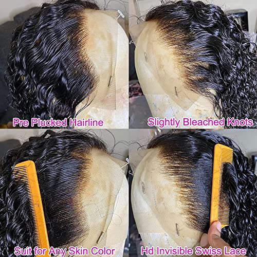 Perike od pertle od 13 do 6 do prozirne perike od pertle s vodenim valom perike od ljudske kose za crne žene brazilske djevičanske