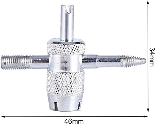 4-in-1 ventil jezgre jezgre alata za pričvršćivanje alata za popravak multifunkcionalnog ventila za ključ za automobilskim