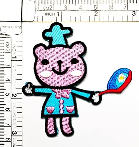 Salvete Plus 3kom. kulinarski medvjed crtani dječji željezo na zakrpama medvjed modni stil Vezeni motiv aplicirani ukras