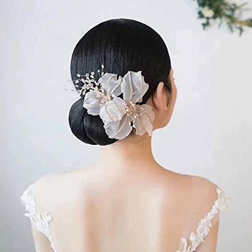 N/a kristalna perlica cvjetna cvjetna dekoracija za kosu za mladenke bočni kopč za vjenčanje pribor za kosu