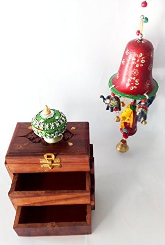 Royals Pride Antique Vintage dekor za skladištenje predmeta- Kutija nakita/kutija Shringar/Ganesha zvono zvono