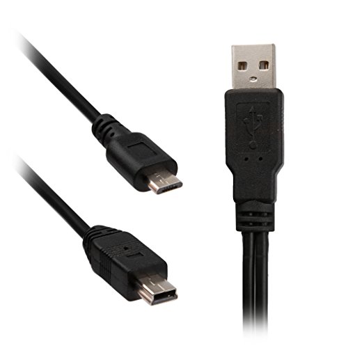 Reytid Zamjenski dvostruki USB kabel za punjenje kompatibilan s PSVR Move & Wireless Controller - Kompatibilno s PlayStation