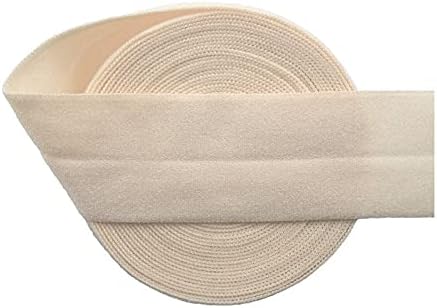 50-100 jardi u roli 1 25 mm Jednobojni mat ne sjajni nabor preko elastične trake od spandeksa pletenica za šivanje haljine