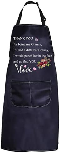 PXTIDY Granny kuhinja pregača baka za kuhanje poklon za kuhanje hvala što ste moja baka pregača pregača baka baka dar baka