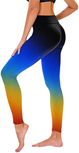 Majke s visokim strukom za žene gradijentne guzice za podizanje trbuha za kontrolu joga hlače za vezanje u teretani hlače