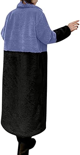 FOVIGUO Žene Zimski kaputi, kardigan dugih rukava ženska modesna zimska tunika Tonika Toplo kardigan rever lepršavi fit