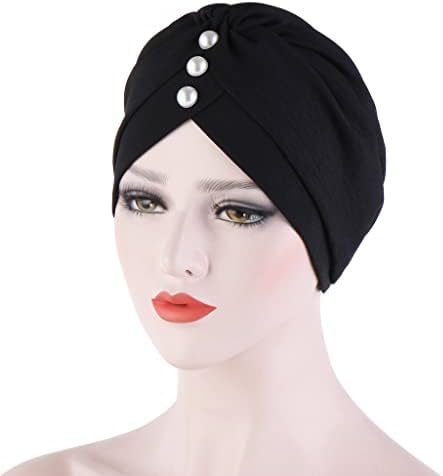 Ikasus žene hidžab biser pletenica turban šešir glava šal od raka kemoterapije bandana kapica za spavanje kapka za glavu