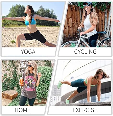 Ženske biciklističke kratke hlače od 9 inča-8/5 visokog struka, maslene mekane Ženske kratke hlače za vježbanje joge