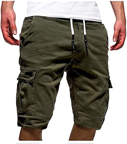 Muške teretne kratke hlače iz 2023. godine za muškarce lagane široke rastezljive kombinezone s vezicama, kratke s puno džepova