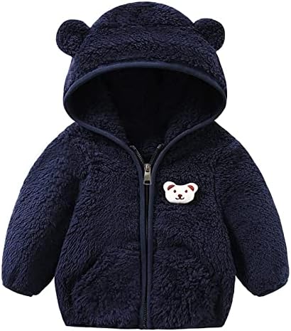 Novorođenčad bebe djevojčice dječaci jakna medvjeda uši s kapuljačama vanjska odjeća Zipper Topli fleke zimski kaput dječaci