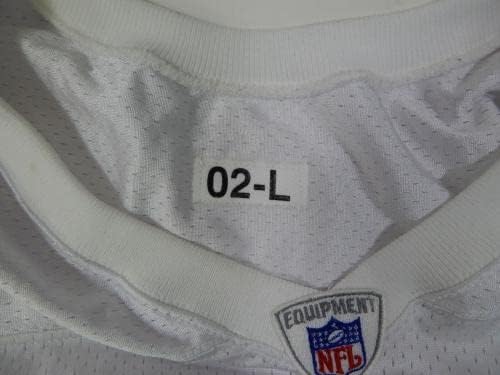 2002 San Francisco 49ers Garrison Hearst 20 Igra izdana bijela vježba Jersey 7 - Nepotpisana NFL igra korištena dresova