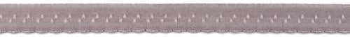 Nabor s nazubljenim rubom od 12 mm preko elastične sive boje-po metru