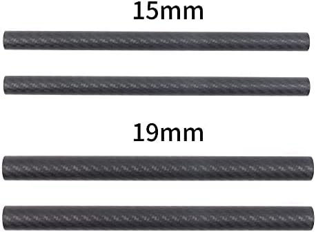 Focusfoto 19 mm štapovi od ugljičnih vlakana duljine 20 cm/8 inča za sustav za podršku šipke od 19 mm DSLR RIGA RIGA