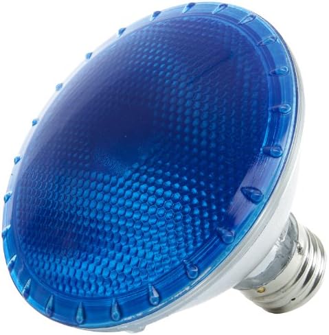 Sunlite 75PAR30/HAL/FL/B 75-Watt halogena žarulja-reflektor PAR30, plava