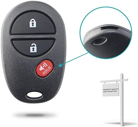 OSHMO za auto bez ključa ključa, privjesak-odašiljač s кликером, daljinski upravljač s 3 tipke za 2007- Toyota Tundra/