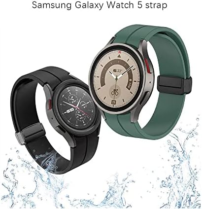 Ailierr Watch Band za Samsung Galaxy Watch 5 Pro Band 20 mm Sport Silikonski remen magnetske preklopne kopče