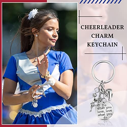 6 kom ohrabrujući privjesak za ključeve pokloni za navijačice na veliko poklon za navijački tim ohrabrujući nakit za djevojčice