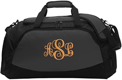 Prilagođena sportska torba za duffel dodajte svoj vezeni tekst srednje aktivne sportske teretane putovanja duffel bag tamni