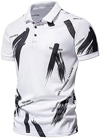 ZhishiliuMan muški Polo košulja s kratkim rukavima Slim Fit Sports Golf majica ležerna majica s laganim ovratnikom