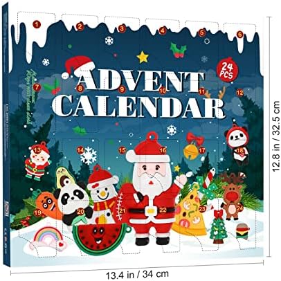 Adventski kalendar za djecu Adventski kalendar odbrojavanja Božića za 2022. sa slatkim privjescima za ključeve mini viseći