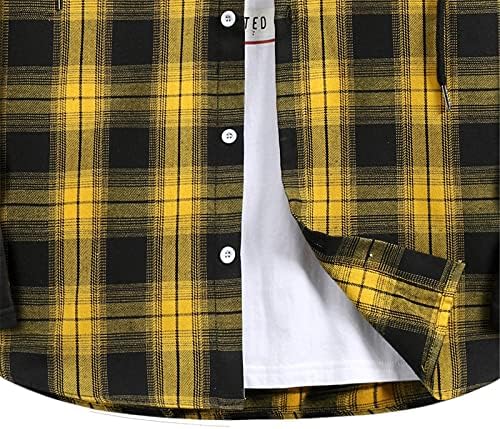 Muške karirane majice u A-listi, pulover s prednjim gumbima, kapuljače na vezanje, standardna kapuljača s rešetkom