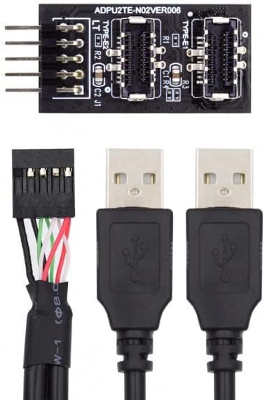 XIWAI tipka-Type-E DUAL USB 3.1 Utičnica na prednjoj ploči na USB 2.0 Type-A 9pin 10pin Adapter za produženje kabela za glavnu