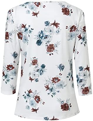 Majice s dugim rukavima za žene, jesenske ženske proljetne i ljetne Ležerne majice s izrezom i printom dugih rukava, set