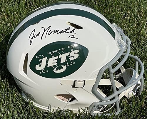 Joe Namath potpisao je kacigu za brzinu u punoj veličini 9705964-NFL kacige s autogramima