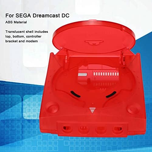 Slučaj Shell, prozirni crveni kompaktni prozirni ABS Shell Slučaj za Sega Dreamcast DC za prijatelje