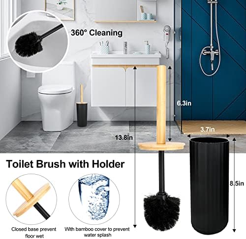 10pcs set Black kupaonice, plastični drveni dodatak za kupaonicu s držačem četkice za zube i šalicom, sapunom, sapunom, toaletna