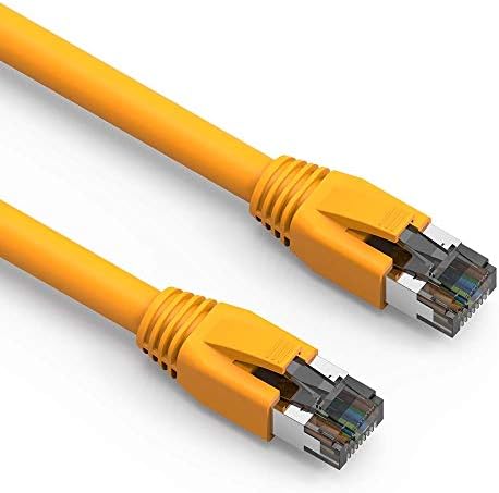 Accl ​​15ft cat.8 s/ftp ethernet mrežni kabel žuti 24awg, 5 pakiranja