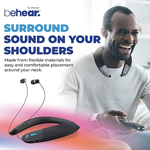 Osobe i Hearlink osobni zvučni sustav | TV Bluetooth audio odašiljač | Nosiv, lagan, zvučnik bez ruku i bežični vrat | Utipljivi