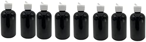 Prirodne farme 4 oz Crne boston BPA besplatne boce - 8 pakiranja praznih spremnika za ponovno punjenje - Proizvodi za čišćenje