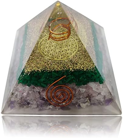Magikalne nijanse orgonit Piramida Crystal Ametist - Malachite - Rose Quartz Energy Generator Orgonite kristal za ljekovitu