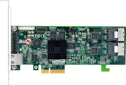 Areca 1203-8i 8-port PCIE X4 do SATA RAID adaptera s Minisas u Minisas kabel