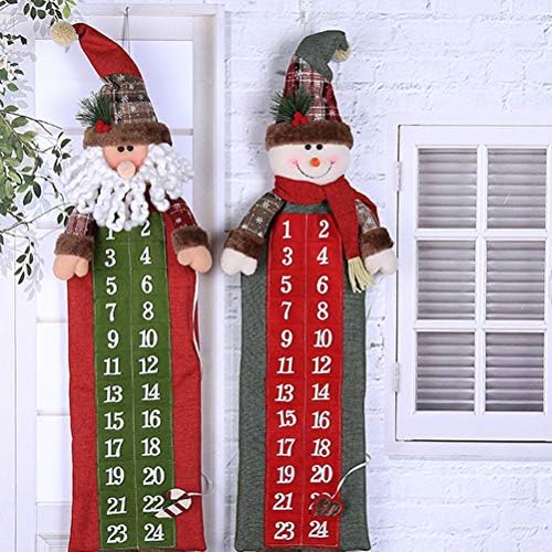 Adventski kalendar odbrojavanje Božićni adventski kalendar božićna Nova Godina viseći ukras ukras vrata kućnog ureda
