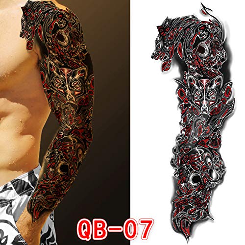 Tatoo naljepnica privremena umjetnost muškarci vodootporne tetovaže 3D pribor za rukom pjena