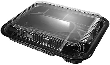Togotainer | 42/pakiranje 5-odjeljaka izvadite bento box obrok pripremite posudu za hranu s poklopcem 9,4 x 7,5 inča