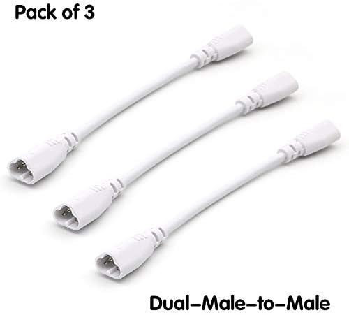 T5 T8 LED cijevi za kabel za kabel od 8 inča dvostruko mužjaka do muškog krajnjeg produžetka za integriranu LED fluorescentnu