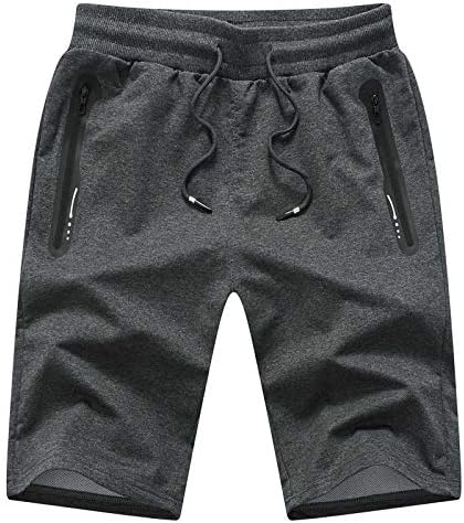 JustSun muške kratke hlače ležerne sportove s elastičnim džepovima s patentnim zatvaračem