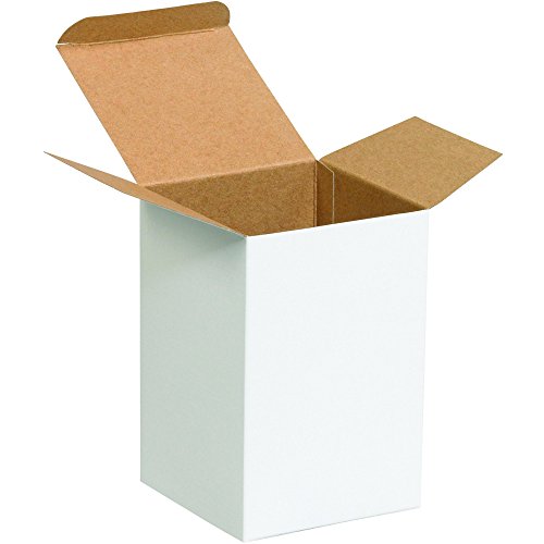 Kutija za presavijanje kartona s obrnutim strelicama od 926 inča, 4 1 6, bijela