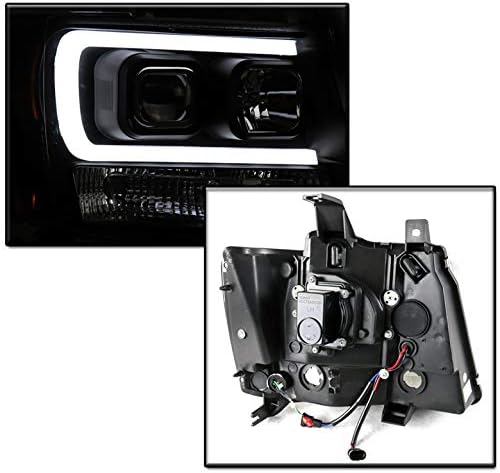 2007-2013 Crna svjetla projektora s 6-inčnim bijelim LED svjetlima