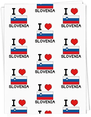 5 listova omota za poklone veličine A1 volim Sloveniju / papir za omatanje