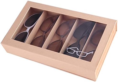 Kutija za nakit moda 5 rešetke sunčane naočale kutija za odlaganje prijenosnih naočala kućište naočale za naočale kolekcija
