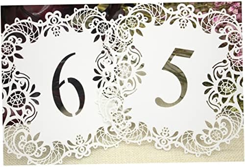 Abaodam 10pcs/set držač poruka postolje papir tablice brojčanik za angažman broj za angažman stajalište znak za vjenčanje